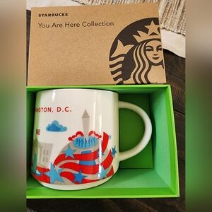 RETIRED WASHINGTON, D.C. NIB STARBUCKS MUG YOU ARE HERE SERIES 14 OZ
